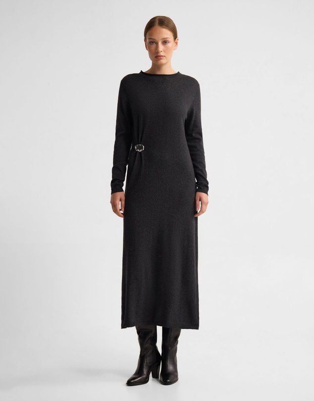 Oxford - Adelaide Knitted Dress With Brooch