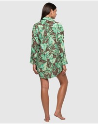 Nip Tuck Swim - Exotic Eden Bronte Button Through Beach Shirt