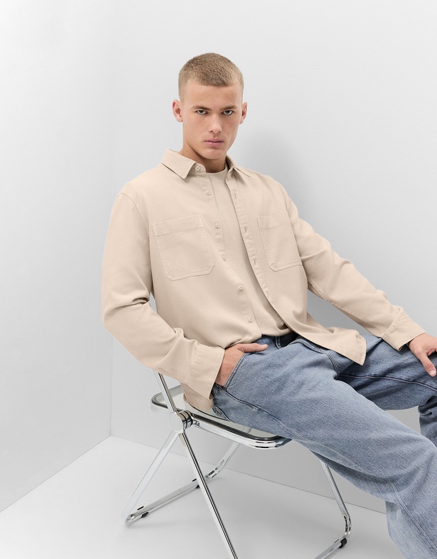 UNISON - Cotton Lyocell Relaxed Fit Shirt