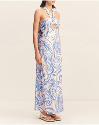 Shona Joy - Francis Ruched Halter Maxi Dress
