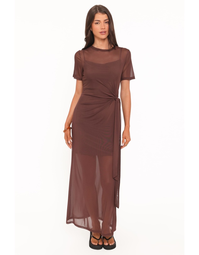 Petal & Pup - Marcello Maxi Dress - Dark Brown