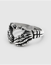 Nialaya Jewellery - Men's Vintage Skeleton Ring