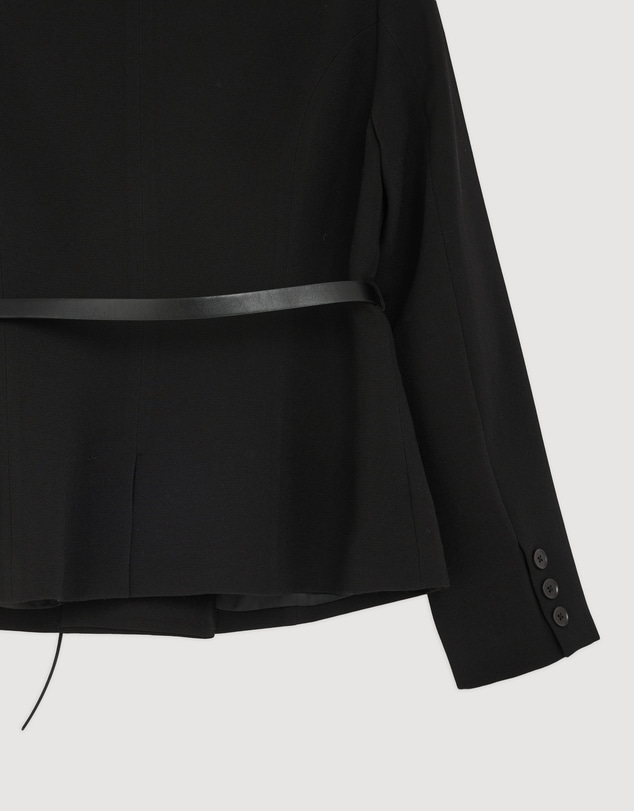 Revibe - Repaired Tussah Nora Belted Blazer - Brand Sizing-18