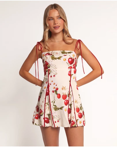Petal & Pup - Josiana Mini Dress - Cherry Print