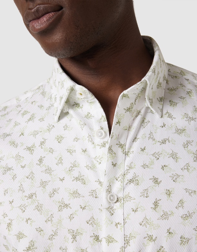 Politix - Textured Floral Long Sleeve Shirt