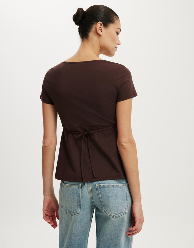 Cotton On - Reece Short Sleeve Babydoll Tee