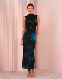 Azzurielle - Helima Wrap Front Maxi Dress