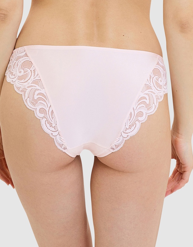 Sans Complexe - Carla Satin Microfibre & Lace Bikini Brief