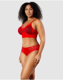 Parfait - Mia Dot Longline Padded Lace Bralette