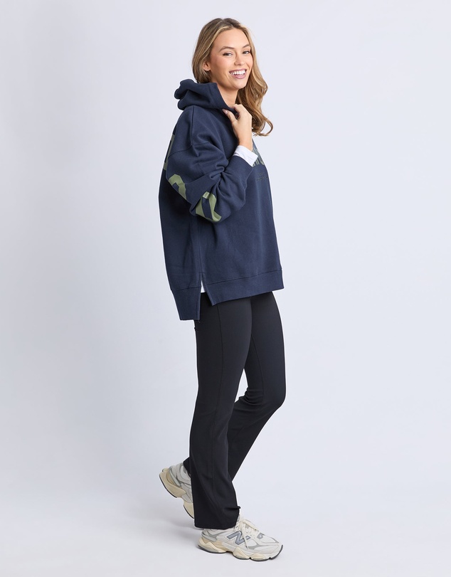 Foxwood - Interval Hoodie Navy With Khaki