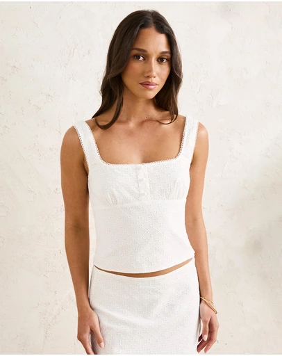 Rhythm - Lia Broderie Top