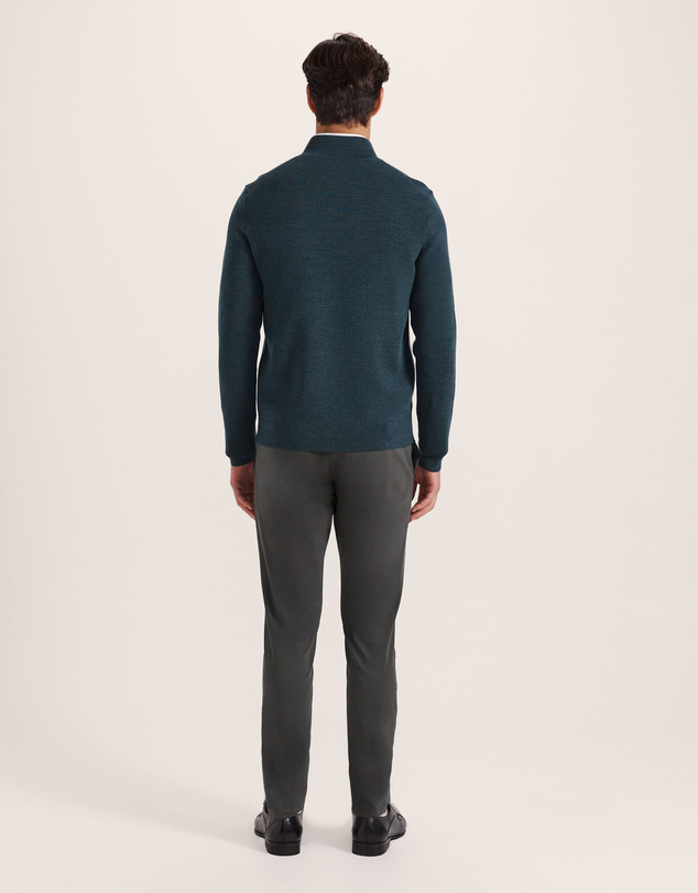 SABA - Franklin Quarter Zip Wool Knit Polo