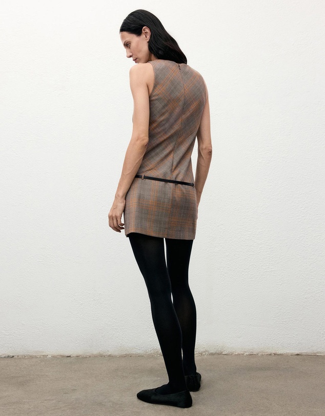 M.N.G - Check Belt Dress