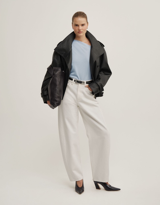 Witchery - Ruched Asymmetric T-shirt