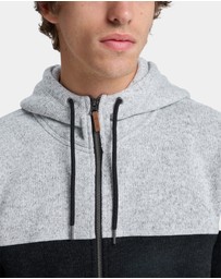 Quiksilver - Mens Keller Block Zip Up Hoodie