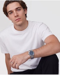 Daniel Wellington - Iconic GMT Link 40mm Brushed Bezel