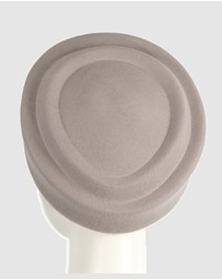 Max Alexander - Felt Grey Pillbox Hat
