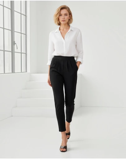 Mossée - Chloe Elastic Waist Work Pants