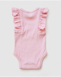 WITH LOVE FOR KIDS - Shimmy Wide Rib Tank Onesie - Babies