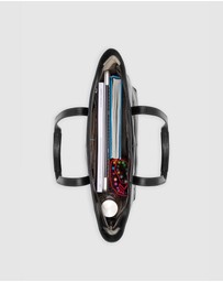 Florence - The Beatrice Black Leather Tote Work Bag