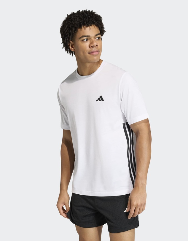 adidas Performance - WORKOUT ESSENTIALS FEELREADY 3 STRIPES T-SHIRT Mens