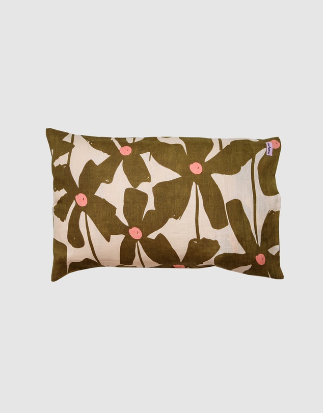 Mosey Me - Olive Poppy Standard Pillowcase Set