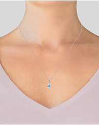 Elli Jewelry - Necklace Evil Eye Symbol Enamel 925 Sterling Silver