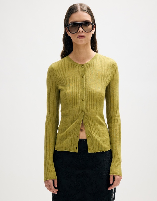 Minima Esenciales - Nori Merino Wool Cardigan