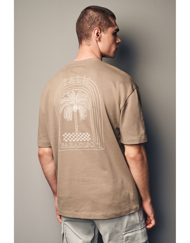 NEXT - Back Print Beach Graphic T-Shirt