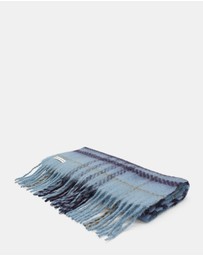 Morgan & Taylor - Hallie Scarf in Blue & Brown Check