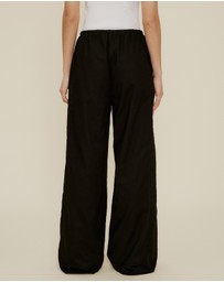 The Fated - Lucie Drawstring Linen Blend Pants