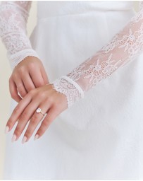 Six Stories - Lace Sleeve Cup Detail Mini Dress