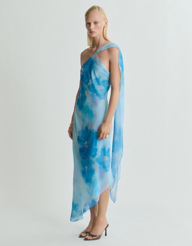 M.N.G - Cielo Asymmetrical Floral Dress