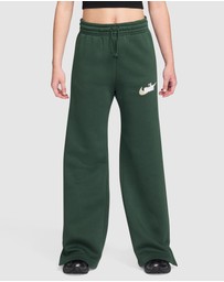 Nike - Sportswear Phoenix Fleece High Rise Wide Leg Logo Pants