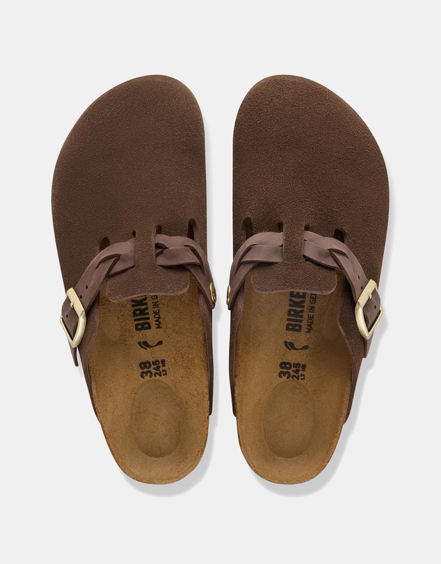 Birkenstock - Boston Braided Suede Leather Narrow - Unisex ICONIC EXCLUSIVE