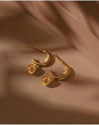 Kirstin Ash - Star Coin Hoops