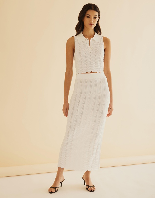 Atmos&Here - Venus Knit Midi Skirt