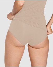 Naturana - Cotton & Modal Seamless High Waist Brief