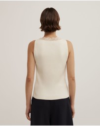 Witchery - Lace Rib Tank Top