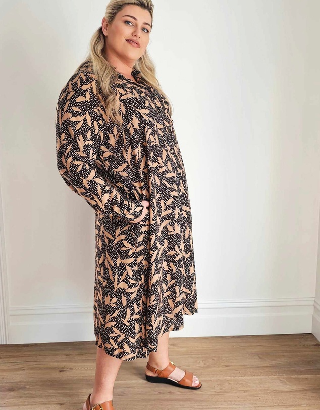 Hope & Harvest - French Girl Midi Shirt Dress