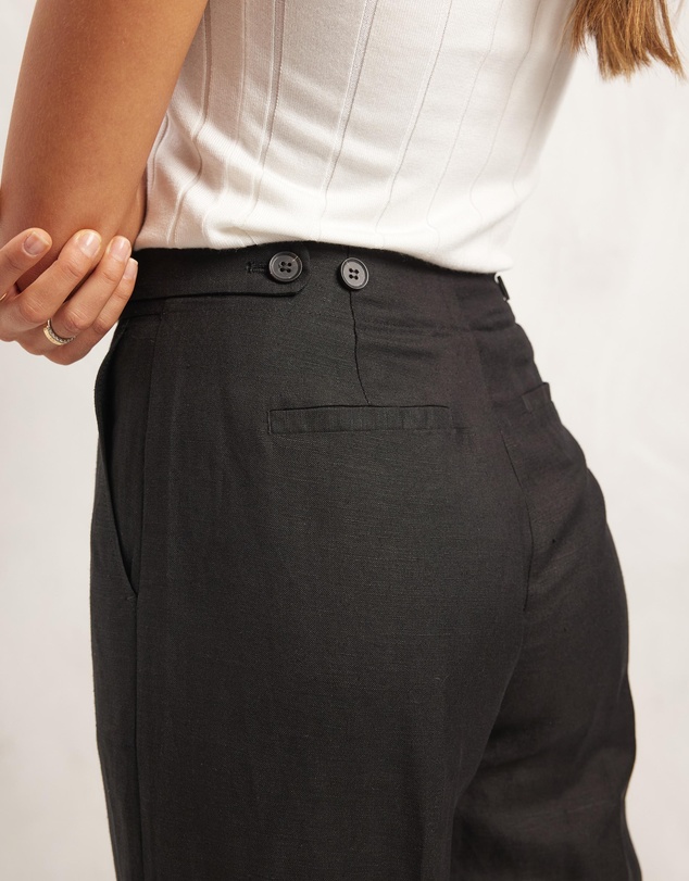 AERE - Linen Blend Wide Leg Pants
