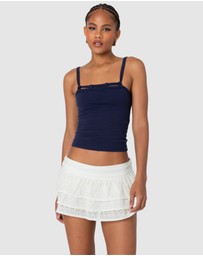EDIKTED - Looped Neckline Tank Top