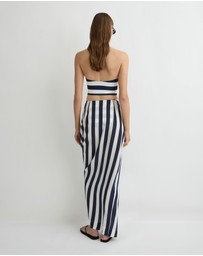 BONDI BORN - Orta Silk Draped Skirt