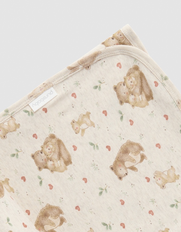 Purebaby - Heart Bear Stretch Wrap -Kids-Babies