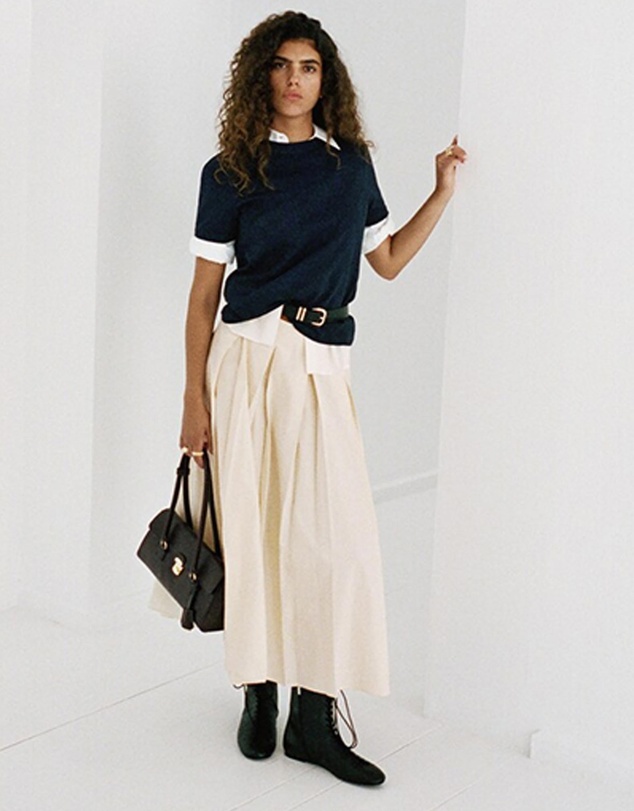 M.N.G - Pleated Midi-Skirt
