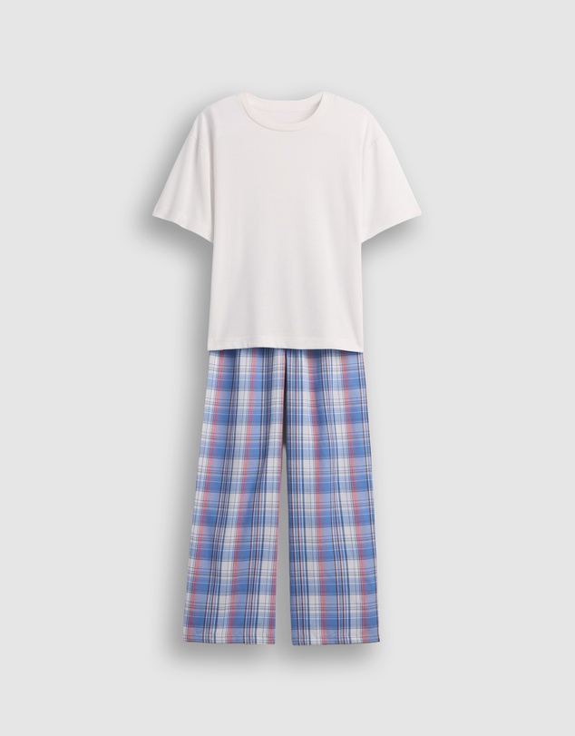 GAP - SS Plaid Pants PJ Set - Teens