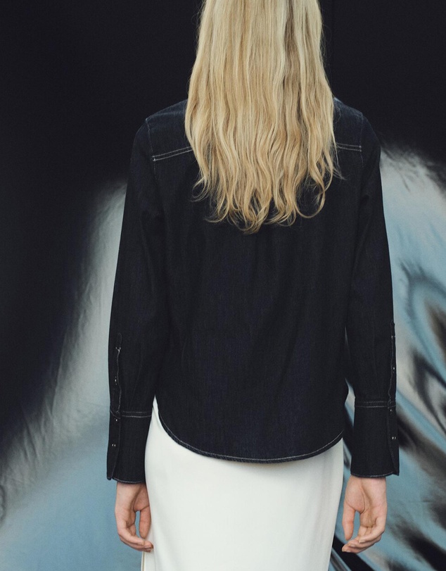 M.N.G - Denim Shirt With Seams