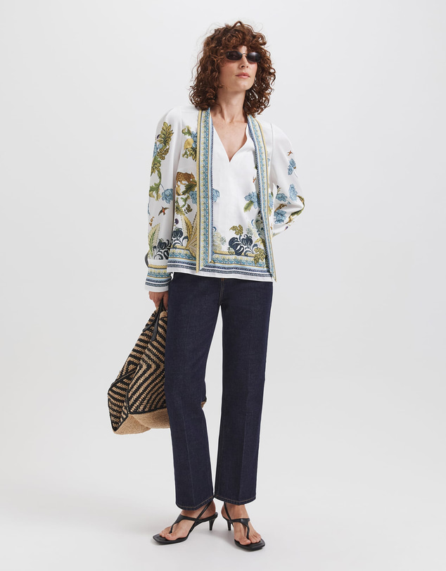 SABA - Liora Tie Neck Blouse