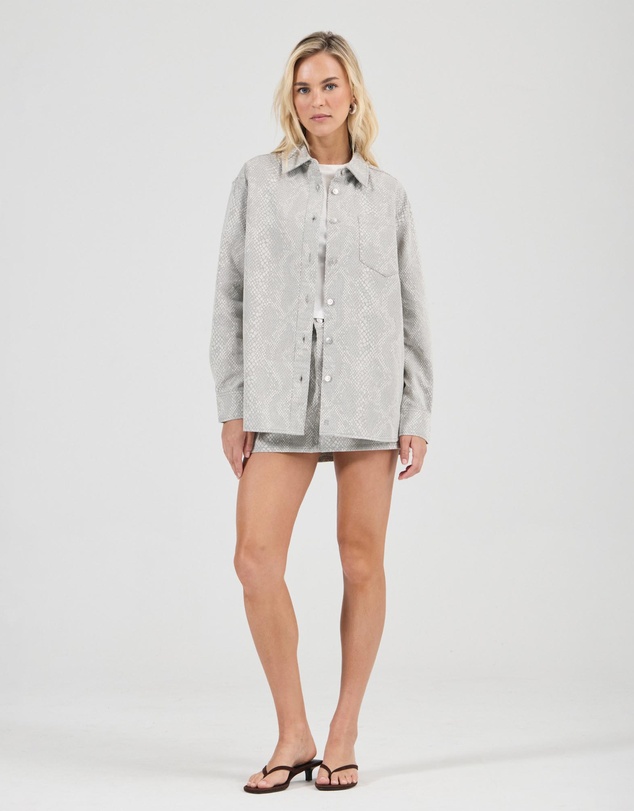 Rolla's - Drift Oversized Denim Shirt Python
