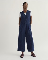 Seasalt - Seasalt Cornwall Navy Braya Wide Leg Jumpsuit